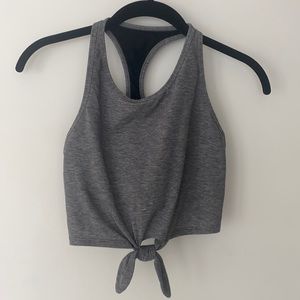 Gap Fit Gray sports bra cropped top